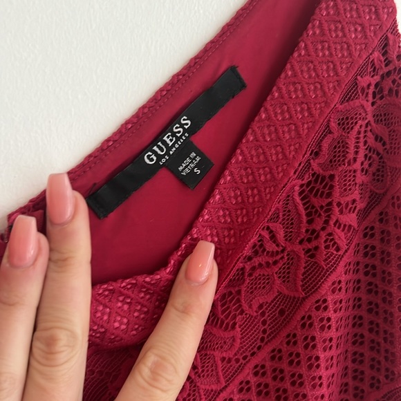 Beautiful red lace mini dress from Guess, in perfect condition - Picture 3 of 5
